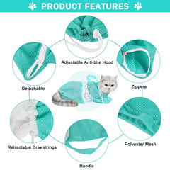 JULMELON pet grooming brush aids gentle cleansing during bath time.
