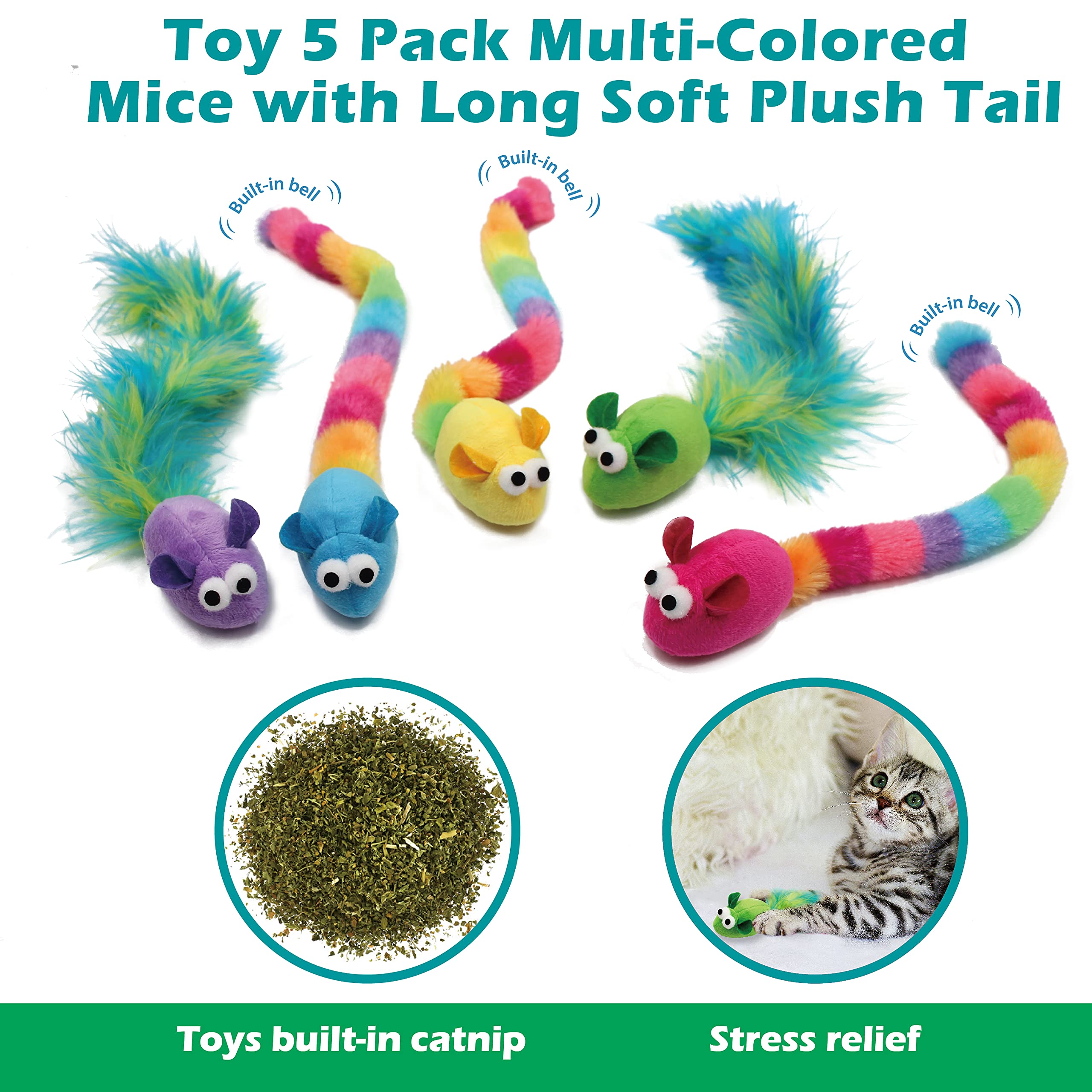 Jumpaws catnip plush toy with natural feathers and soft interior.