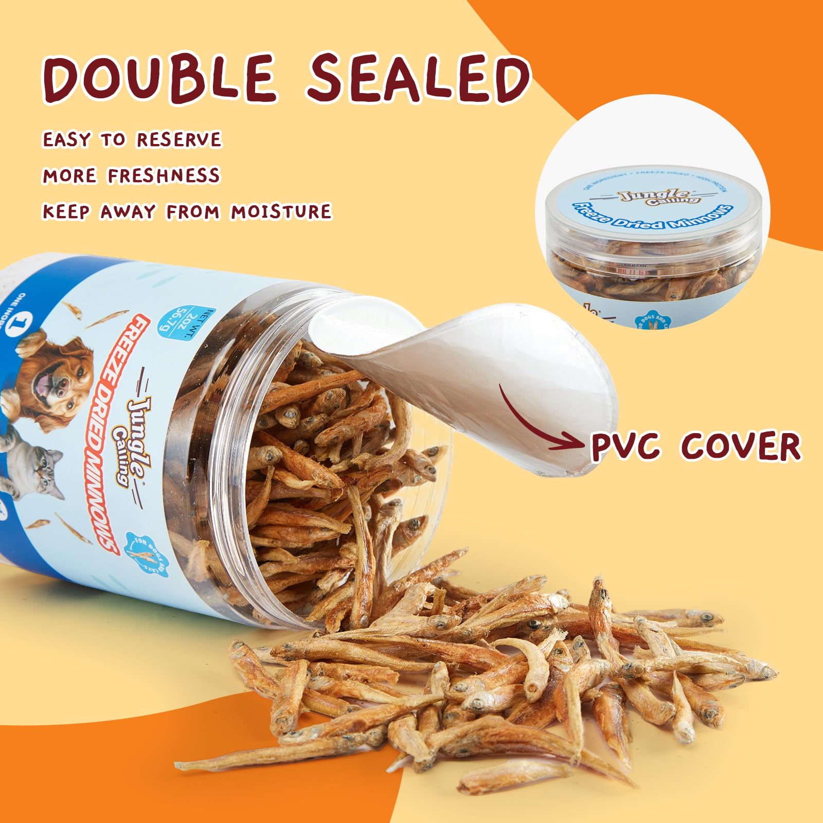Jungle Calling 2oz pet snack is ideal for training rewards.