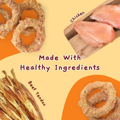 Jungle Calling Beef Tendon Pack close-up, resealed freshness for longer snacks.