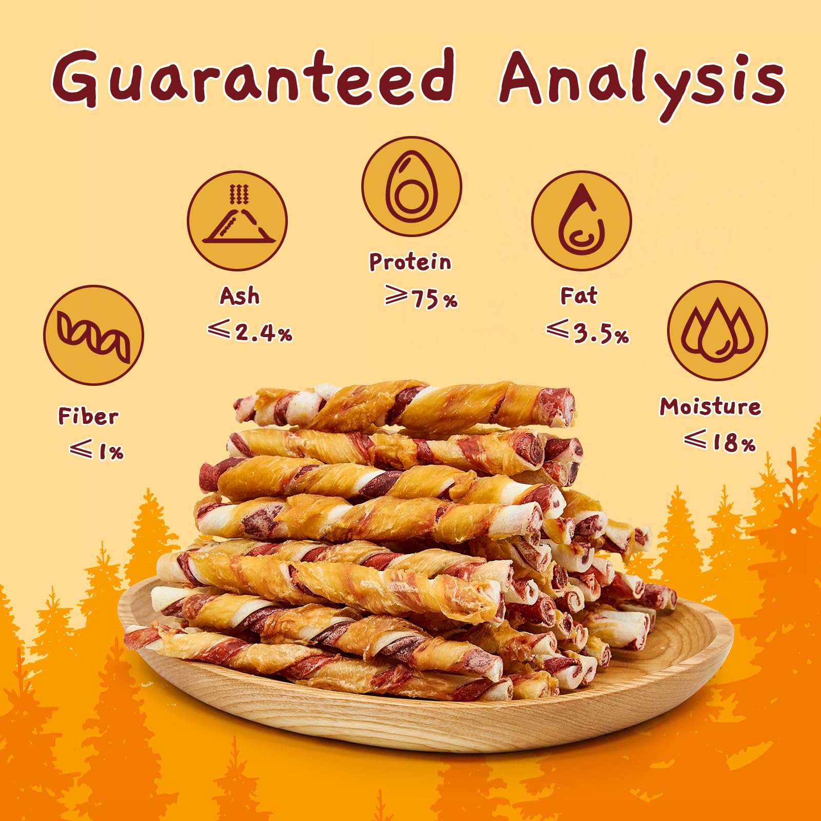 Jungle Calling chew texture demonstrates tough, digestible rawhide with chicken