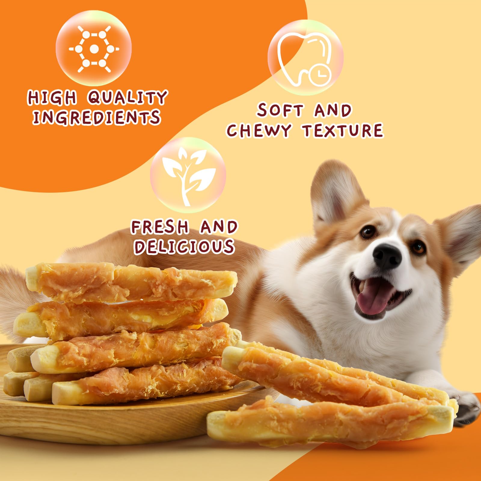 Jungle Calling Chicken Biscuits freshness seal on zipper bag for freshness.