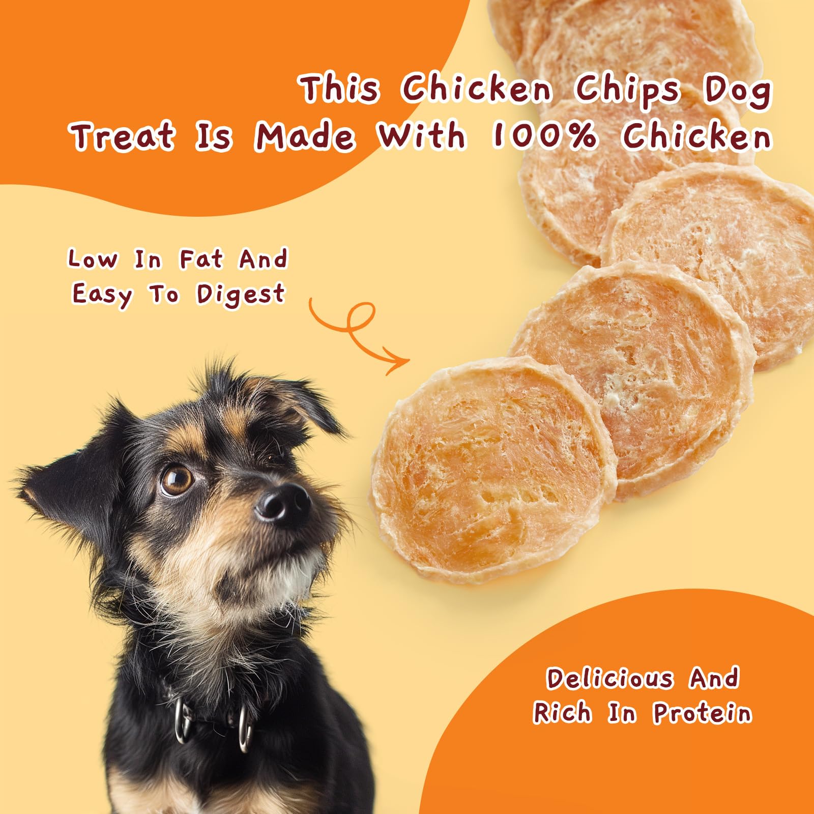 Single-ingredient Jungle Calling Chicken Chips highlight chicken breast source
