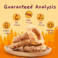 Jungle Calling Chicken-Wrapped Tendon surface, appealing protein-dense chew for dogs.