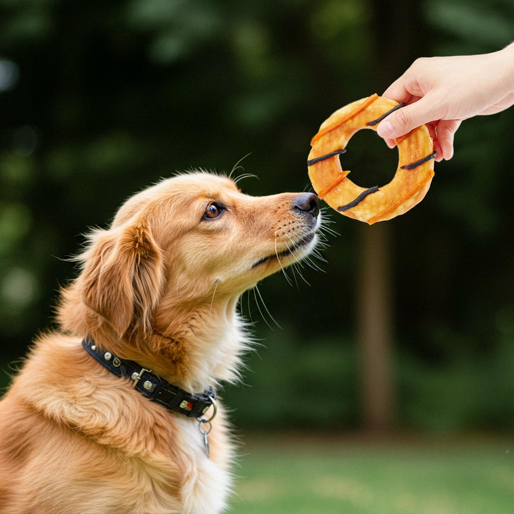 Jungle Calling dental health chews may support cleaner teeth.