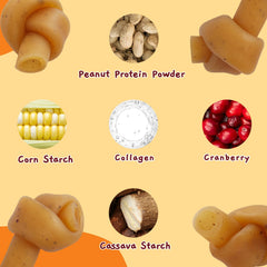 Jungle Calling dental puppy chews for small dogs promote easy chewing.