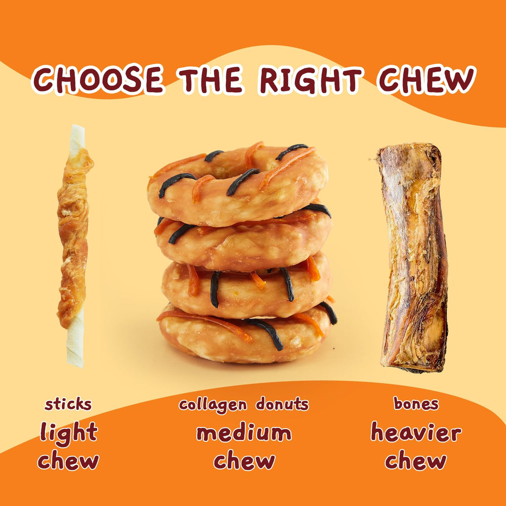 Jungle Calling donut-shaped chews showcase fun bite sizes for dogs.