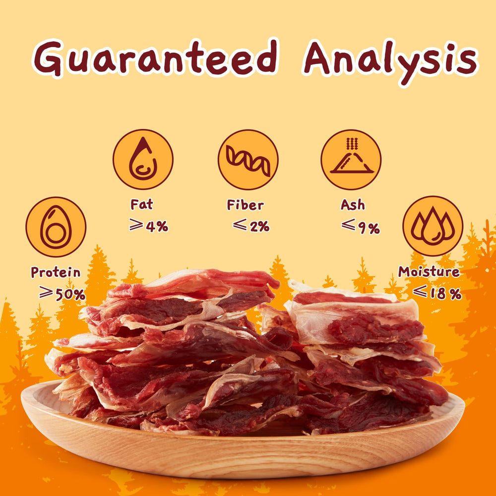 Jungle Calling duck meat ingredient detail emphasizes real meat in every chew