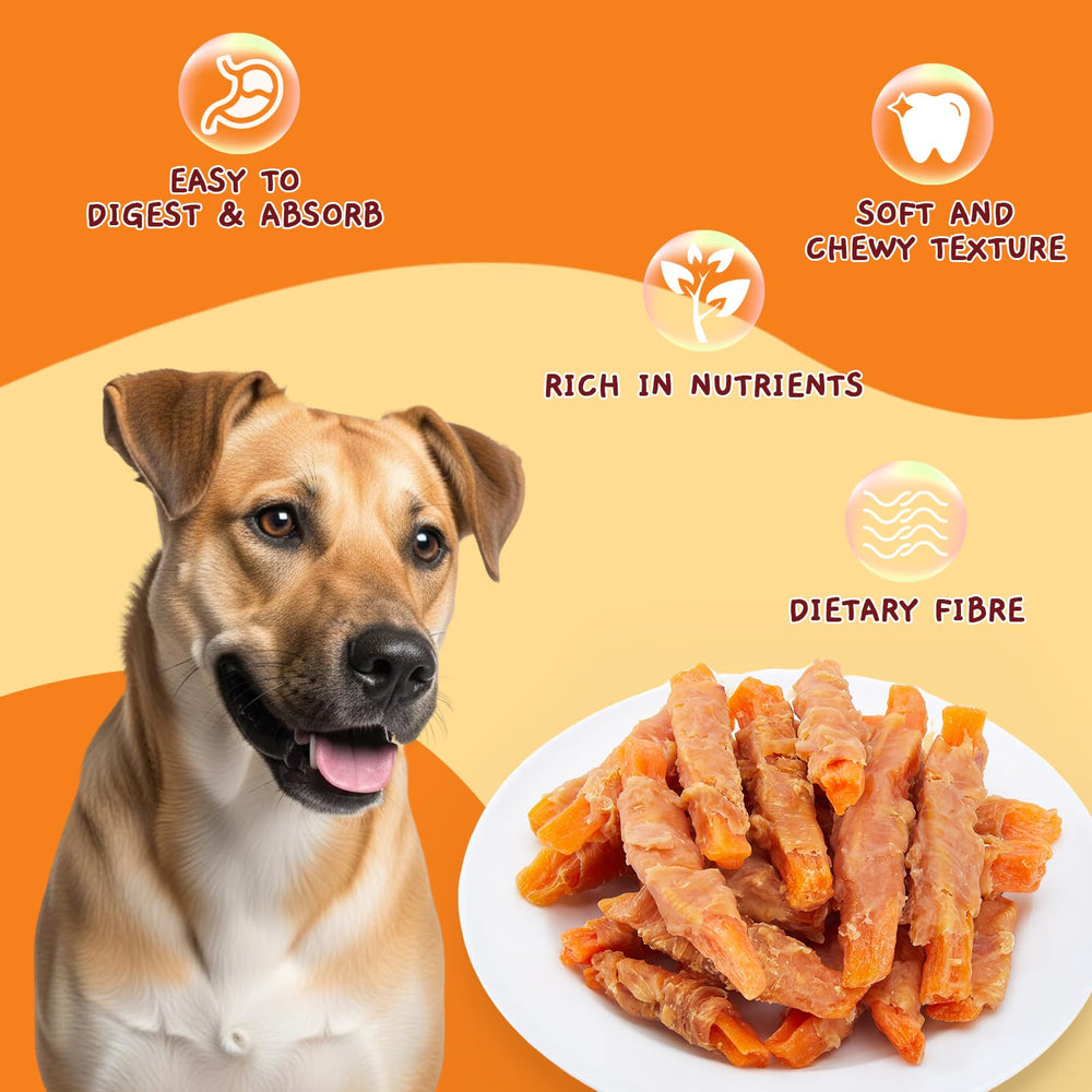 Easy-to-digest, grain-free Jungle Calling dog chews for sensitive stomachs.