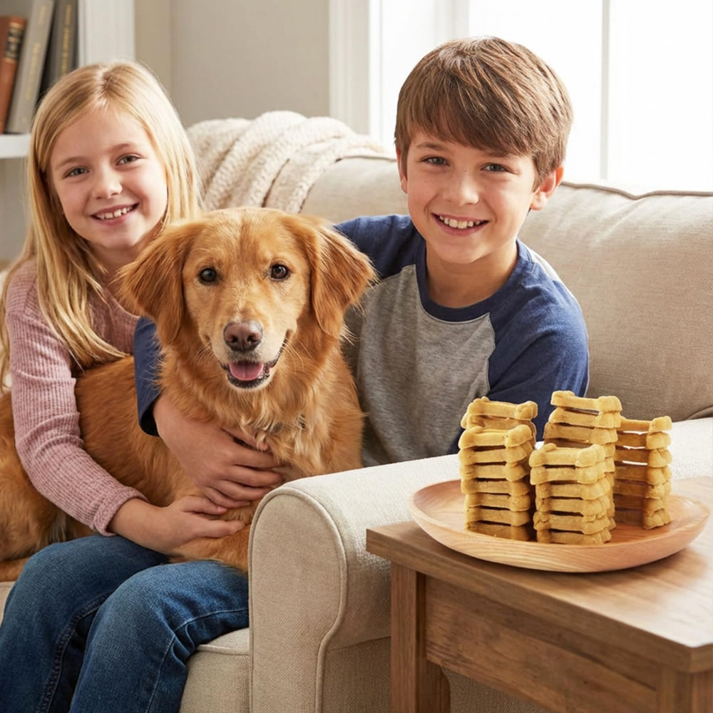 Jungle Calling easy-to-break-treat splits for portions and sharing between pets.