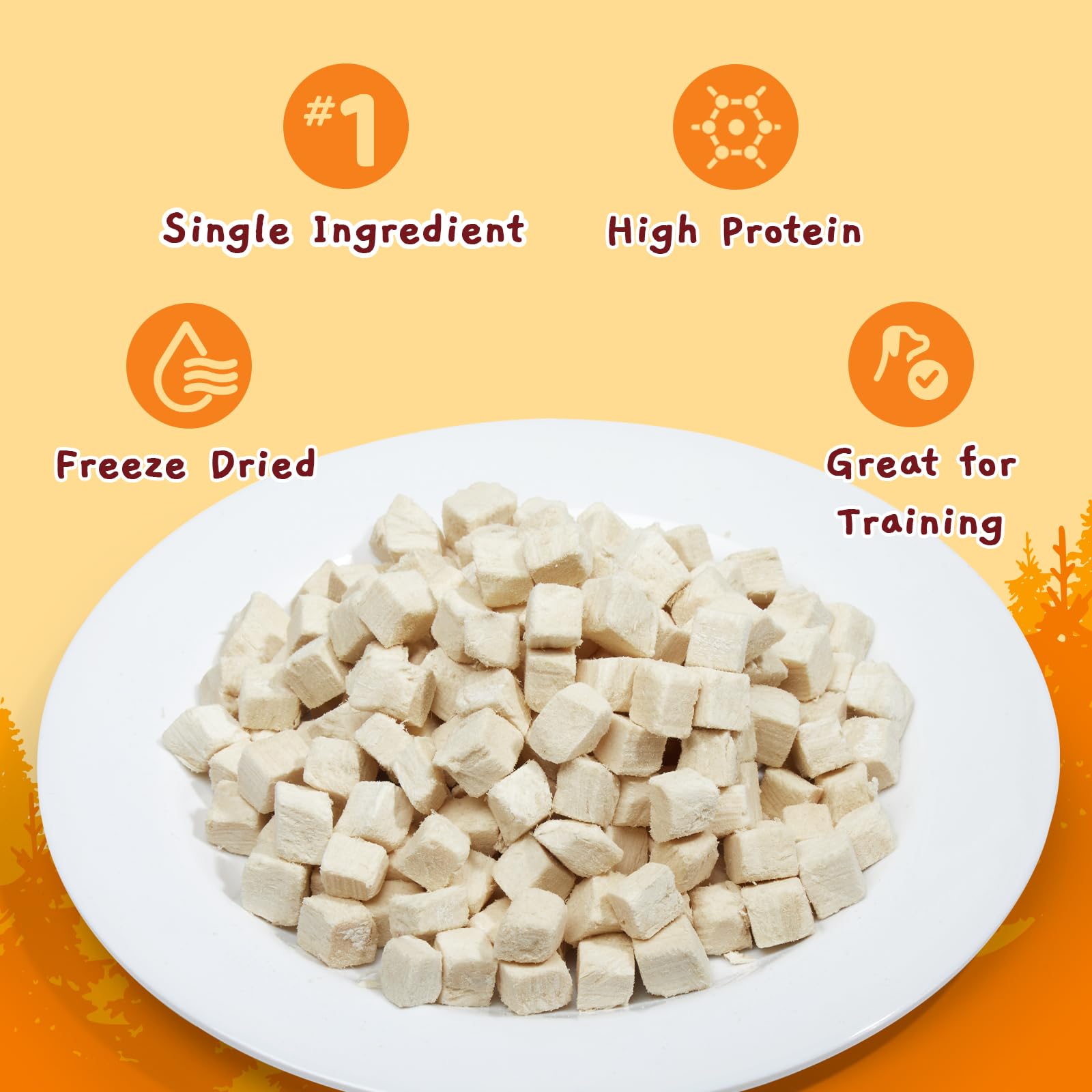 Jungle Calling freeze dried chicken treats pack great for on the go feeding during walks