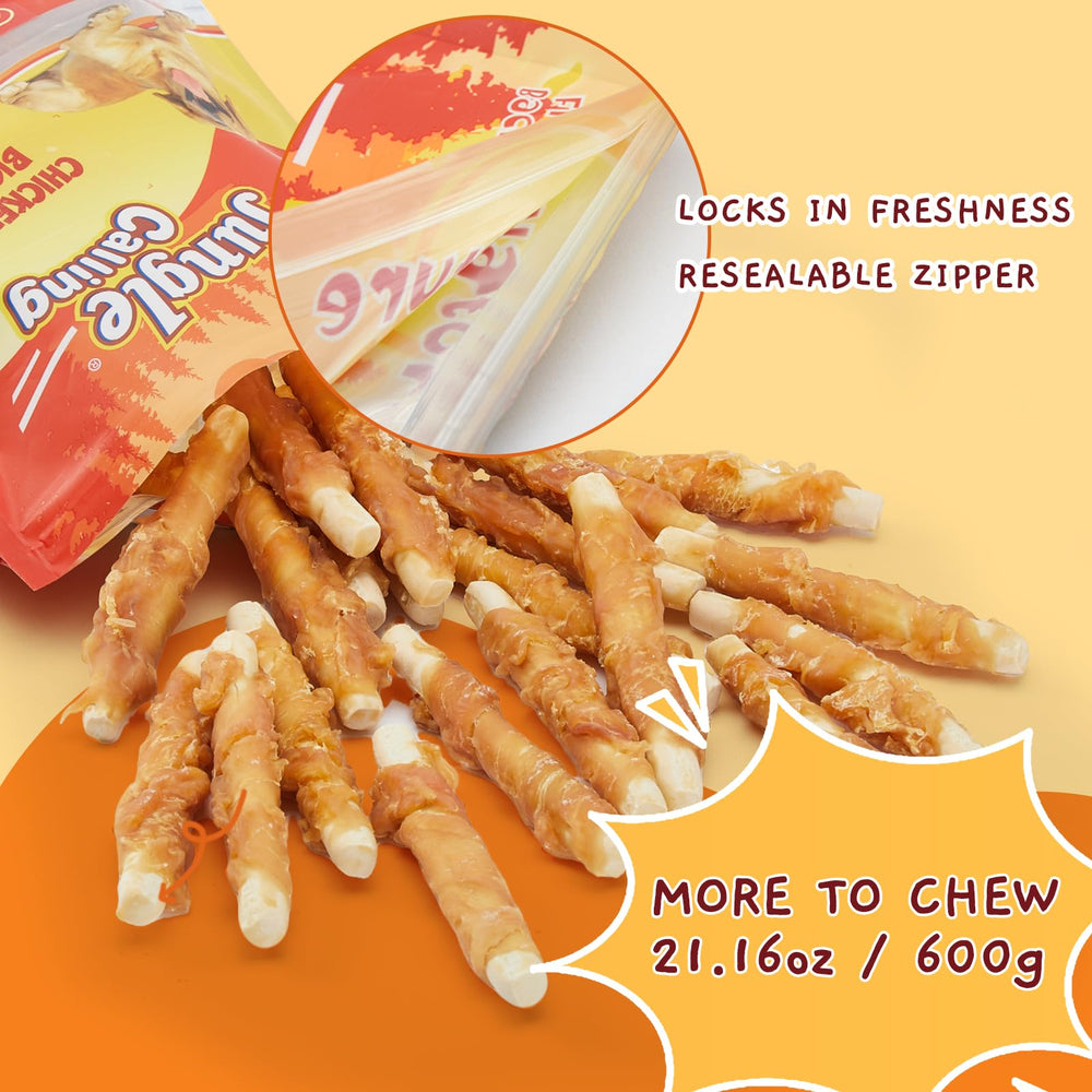 Jungle Calling grain-free dog treat close-up – crunchy detail that dogs notice