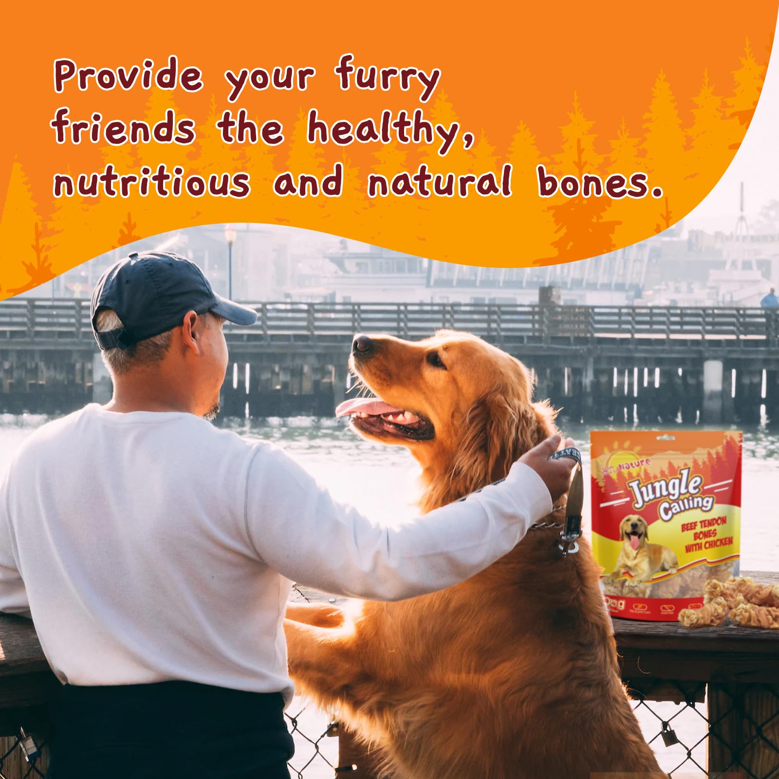 Jungle Calling handmade dog chew, high-protein, artisanal quality.