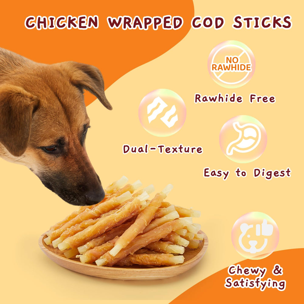 Jungle Calling high-protein chew from chicken and cod sticks for active dogs
