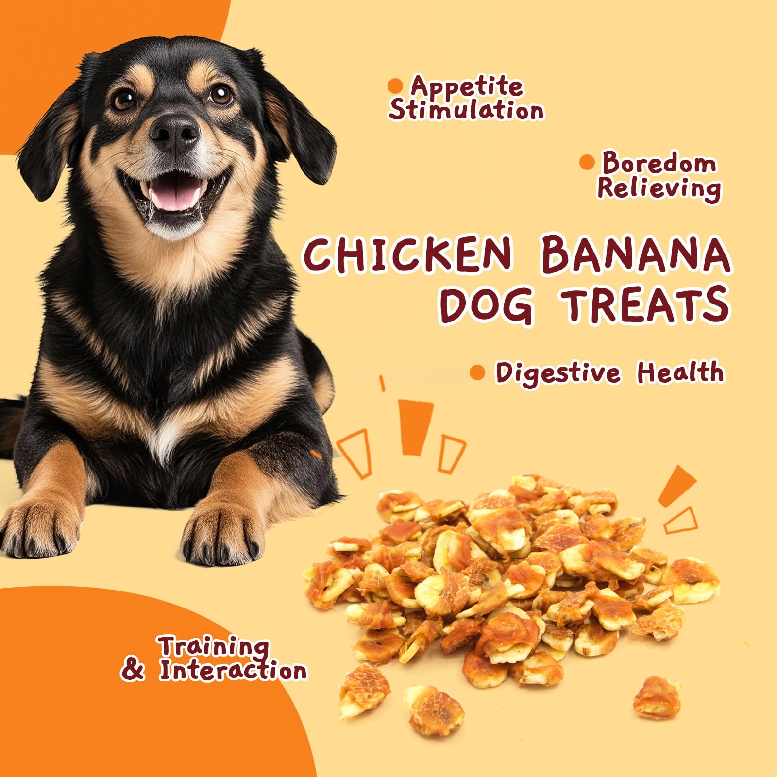 Jungle Calling low-fat-grain-free-dog-treats – light, satisfying snack.