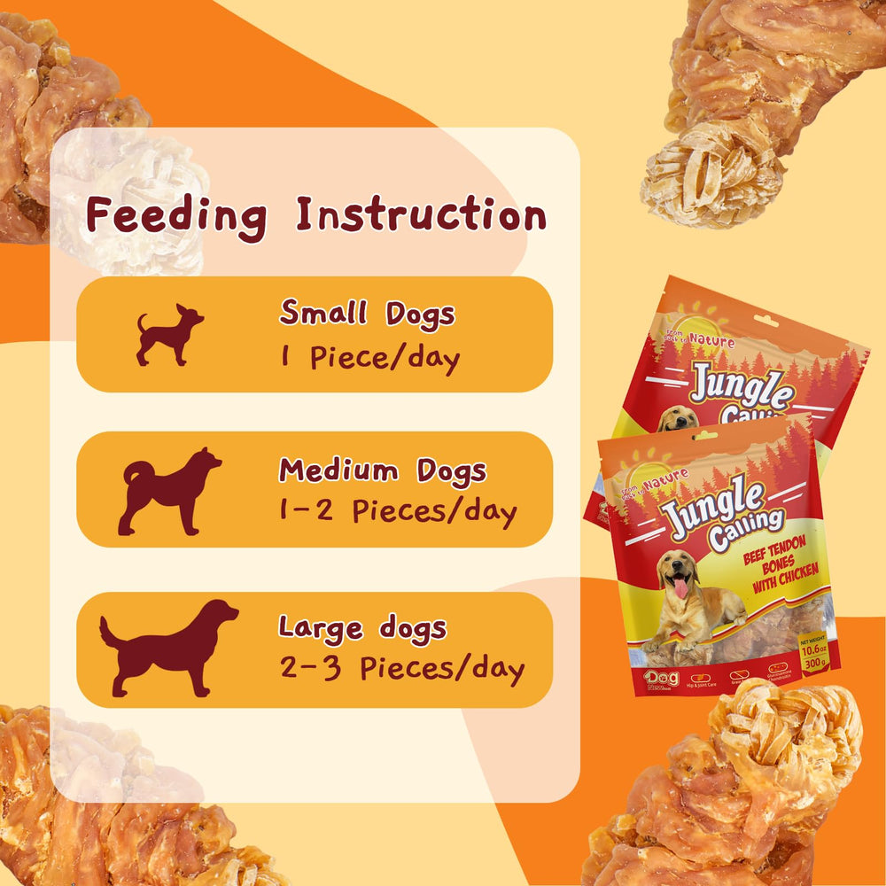 Jungle Calling natural ingredient chew, a safer alternative to rawhide.