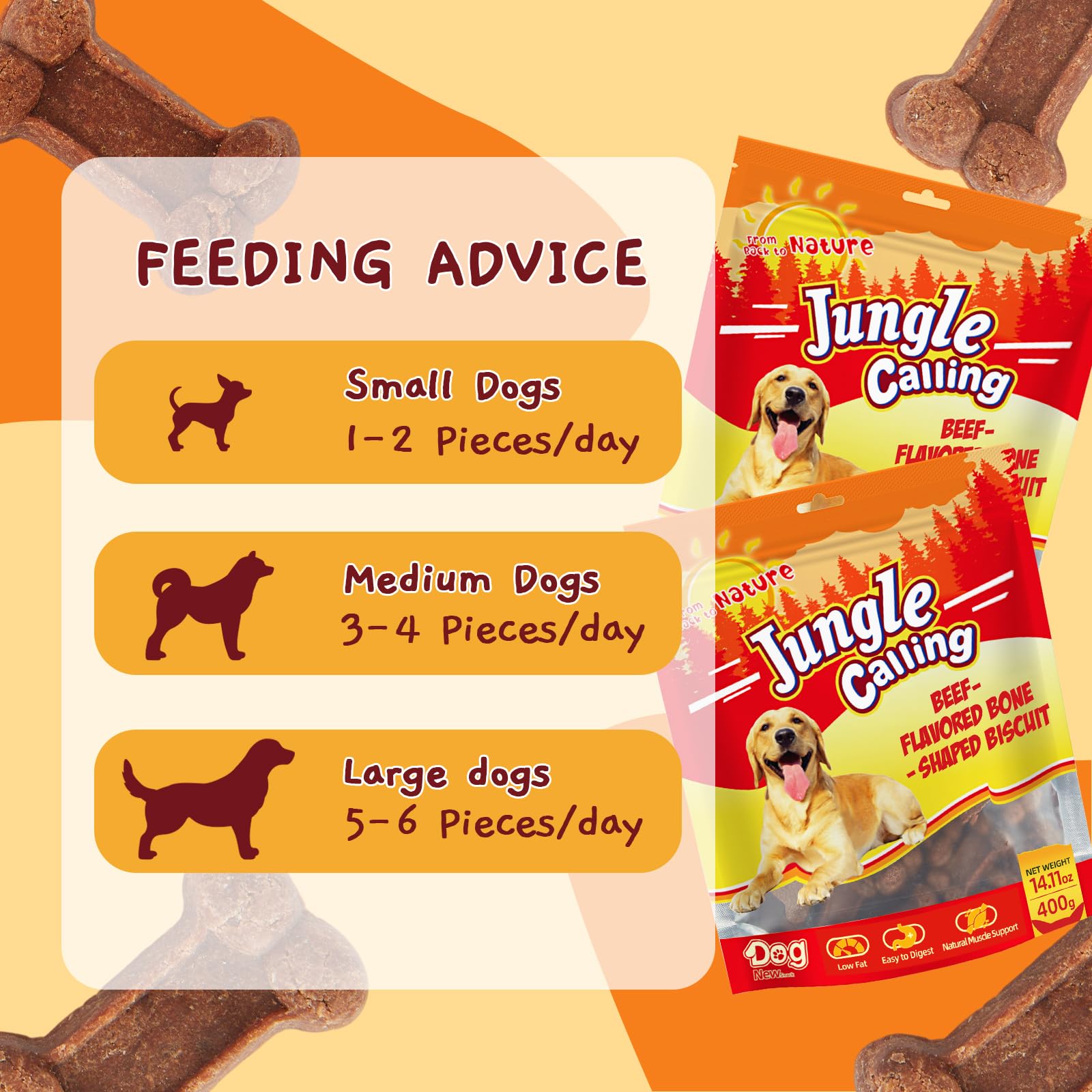 Jungle Calling natural ingredients: beef snack crafted with high-quality, human-grade components