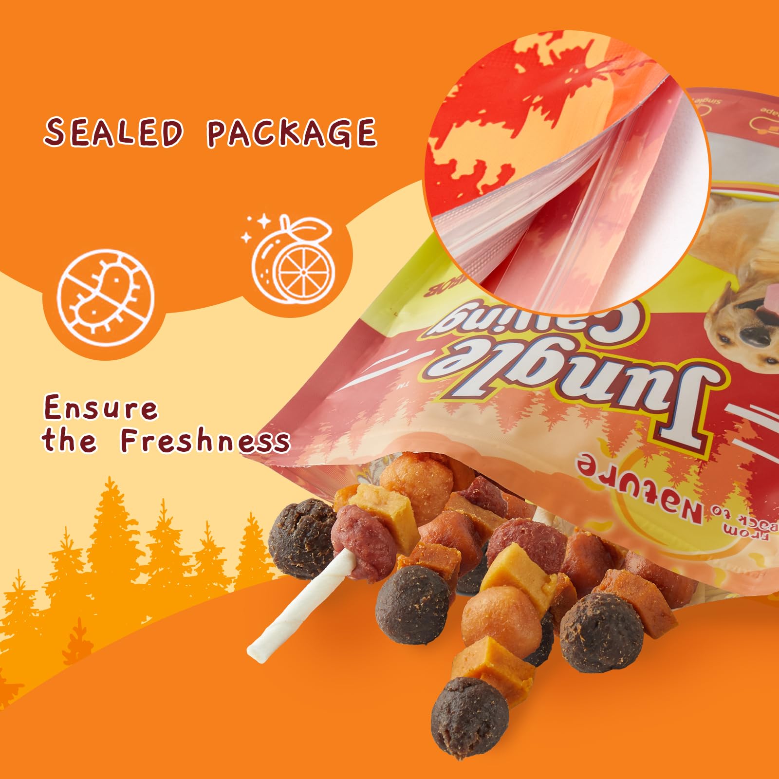 Jungle Calling picky-dogs-snack-appeal shows appealing texture for selective eaters