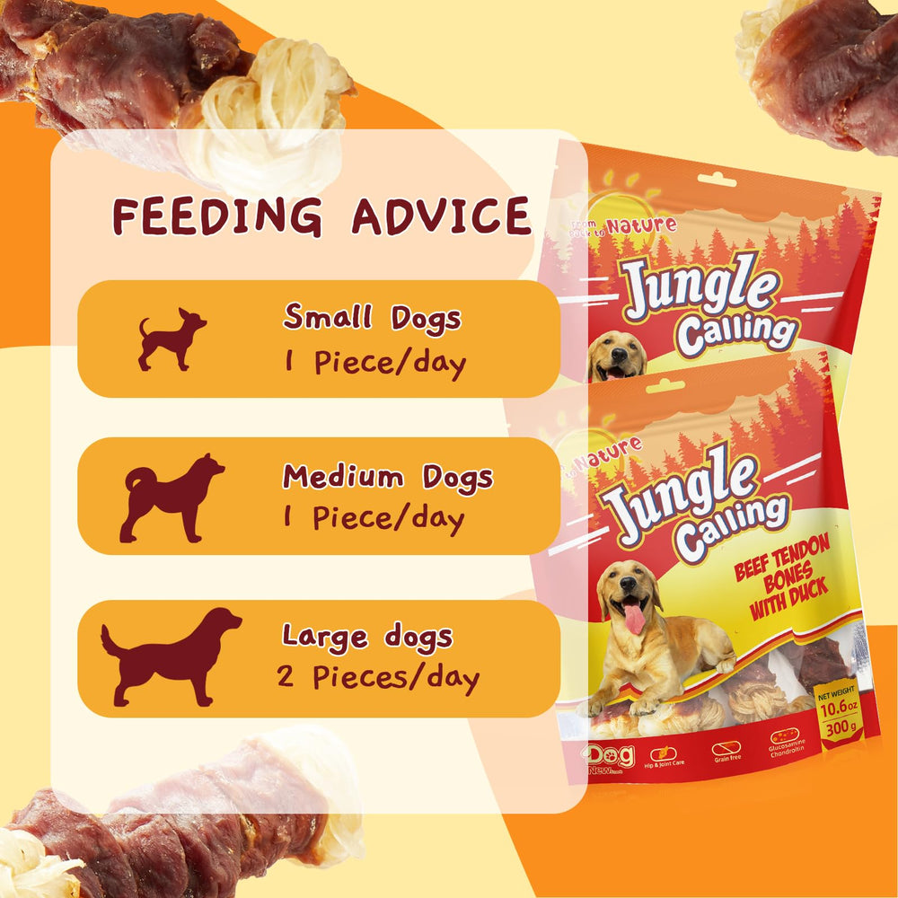 Jungle Calling premium, rawhide-free chew for a natural treat option.