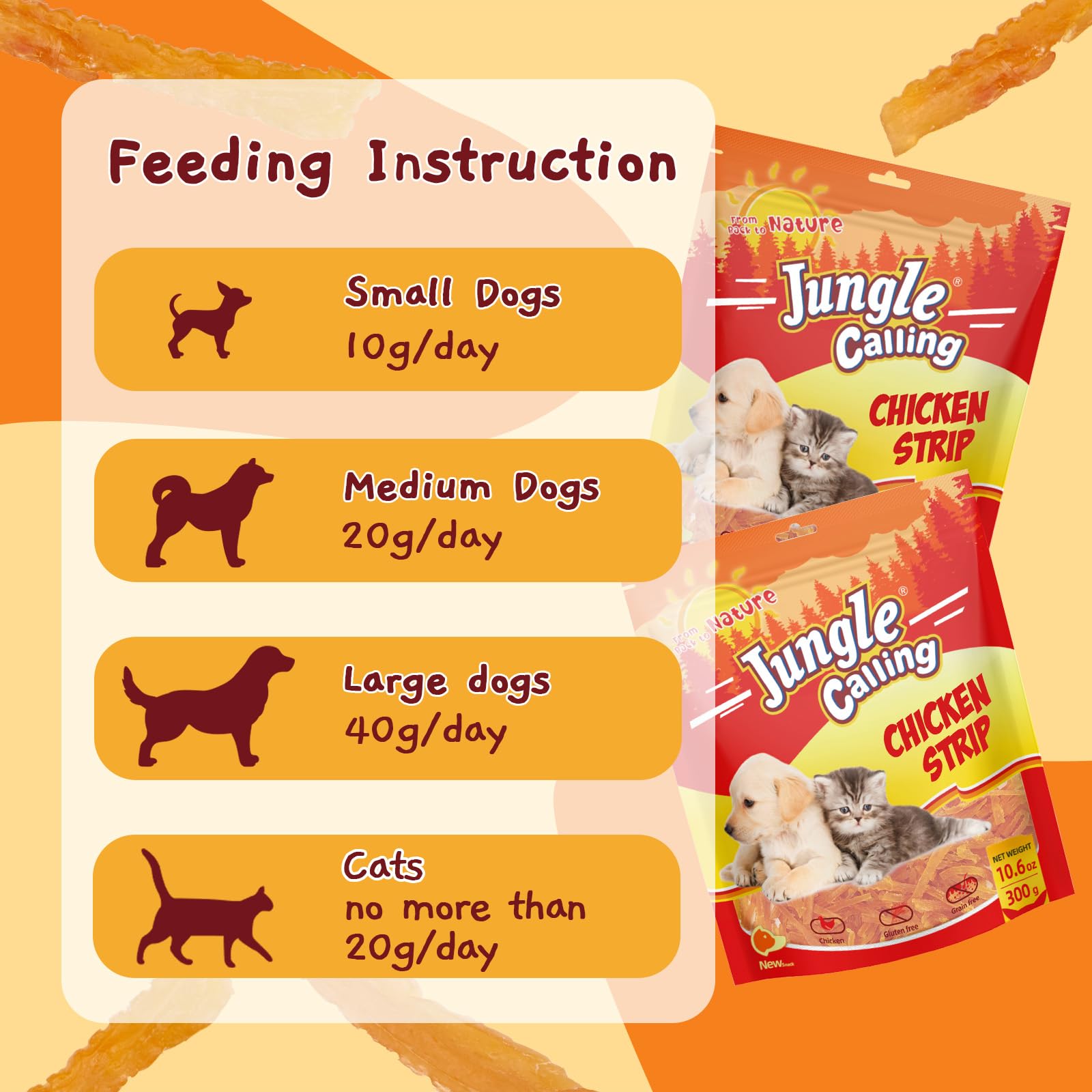 Jungle Calling protein-rich treats for active small pets.