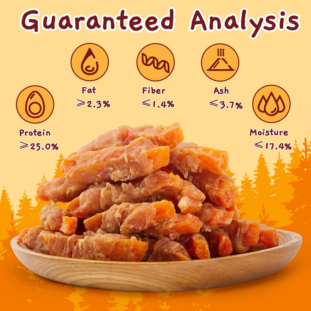 Sweet potato and chicken chews by Jungle Calling, ideal for daily snacking and bonding.