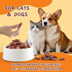 Jungle Calling freeze-dried hearts in a resealable jar for freshness