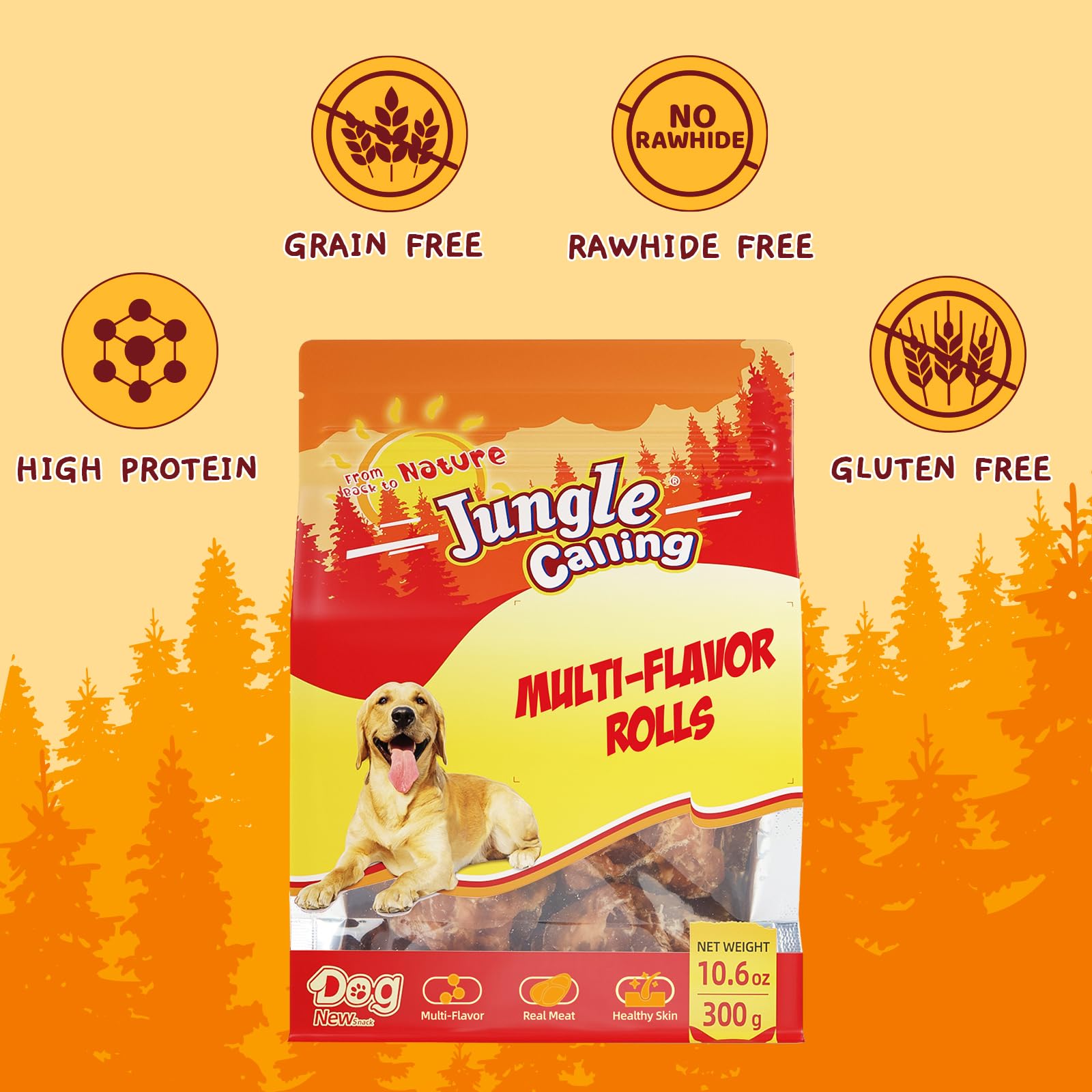 Jungle Calling Roll with duck detail highlights protein-rich treat