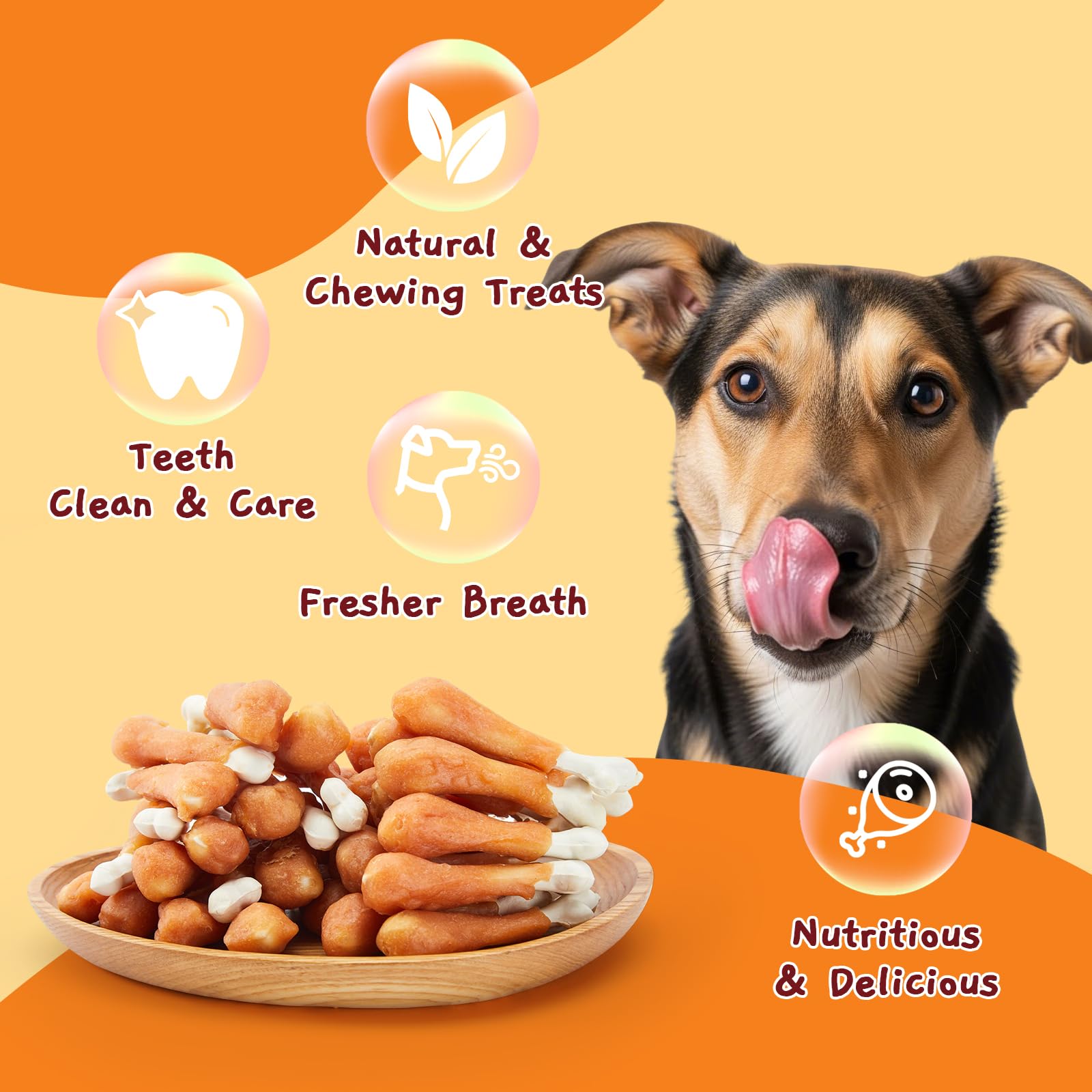 Jungle Calling small-medium dogs chew, bite-sized treat for smaller dogs
