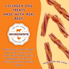 Jungle Calling teeth-cleaning sticks close-up emphasizes dental health benefits for dogs