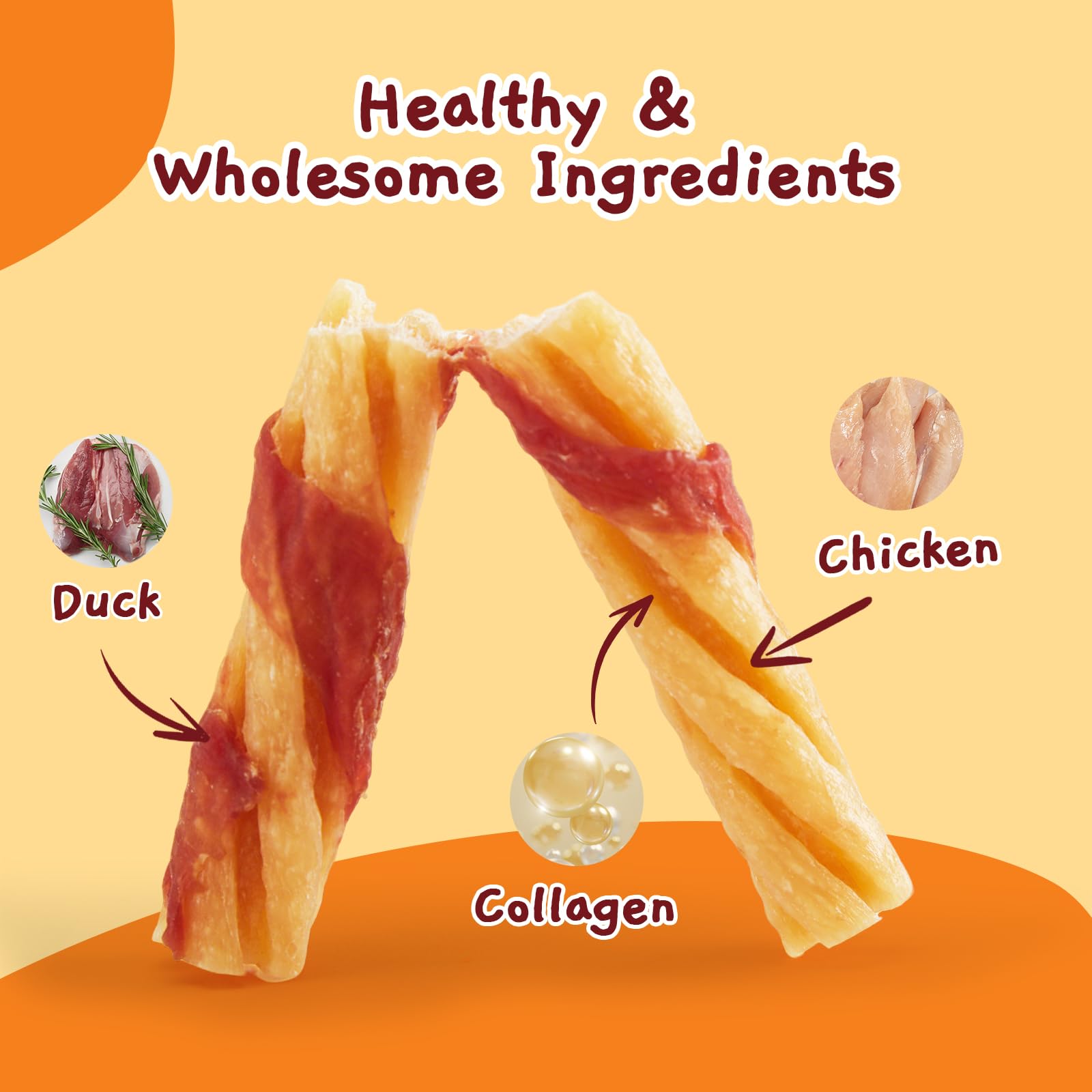 Jungle Calling textured collagen chew demonstrates digestible rawhide alternative in action