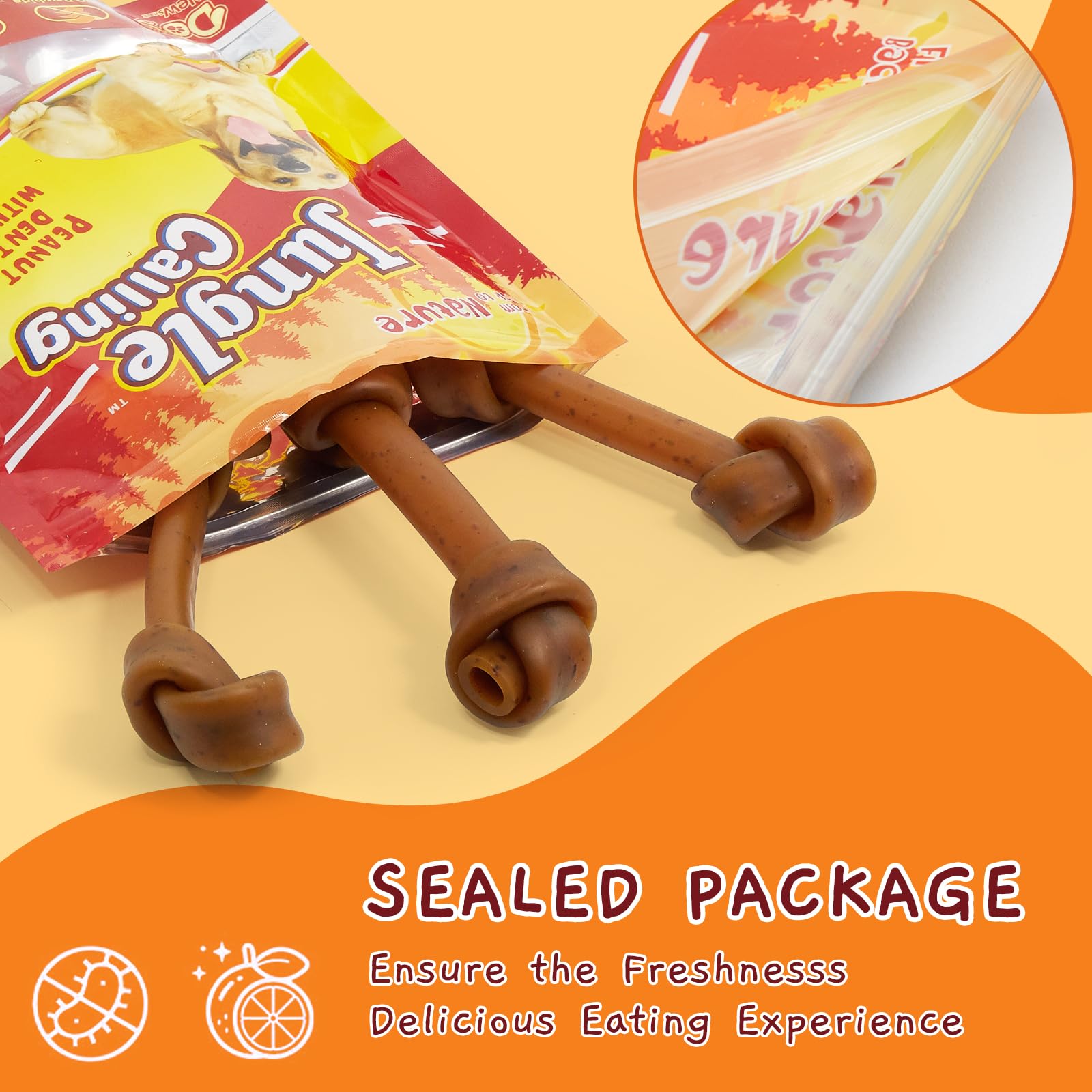 Jungle Calling digestible chew suitable for medium and large breeds.