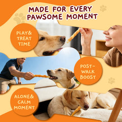 Jungle Calling chews suitable for small to medium dogs with moderate chewers