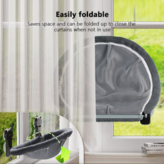 JUNSPOW breathable mesh cover keeps cats cool and comfortable in summer.