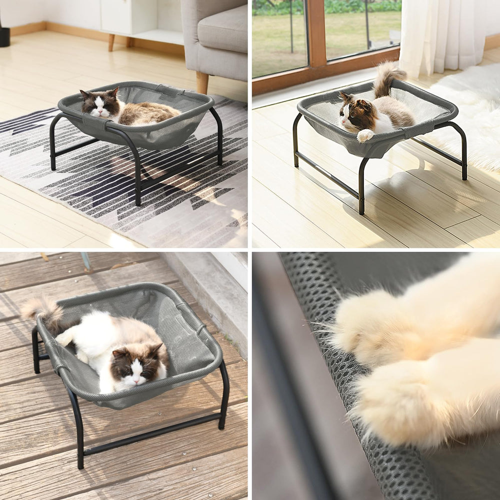 JUNSPOW cat bed square hammock dries quickly after shade air-drying.