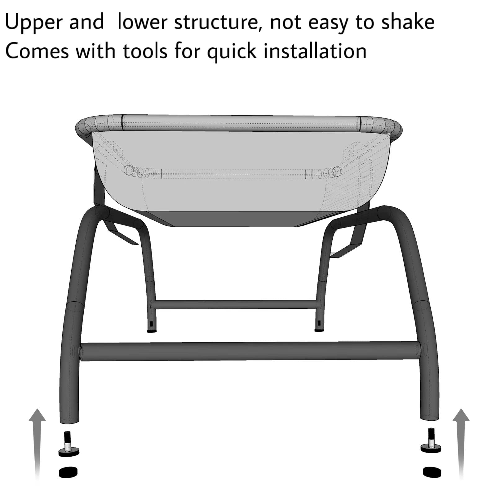 JUNSPOW cat bed square hammock folded storage easy to pack away.