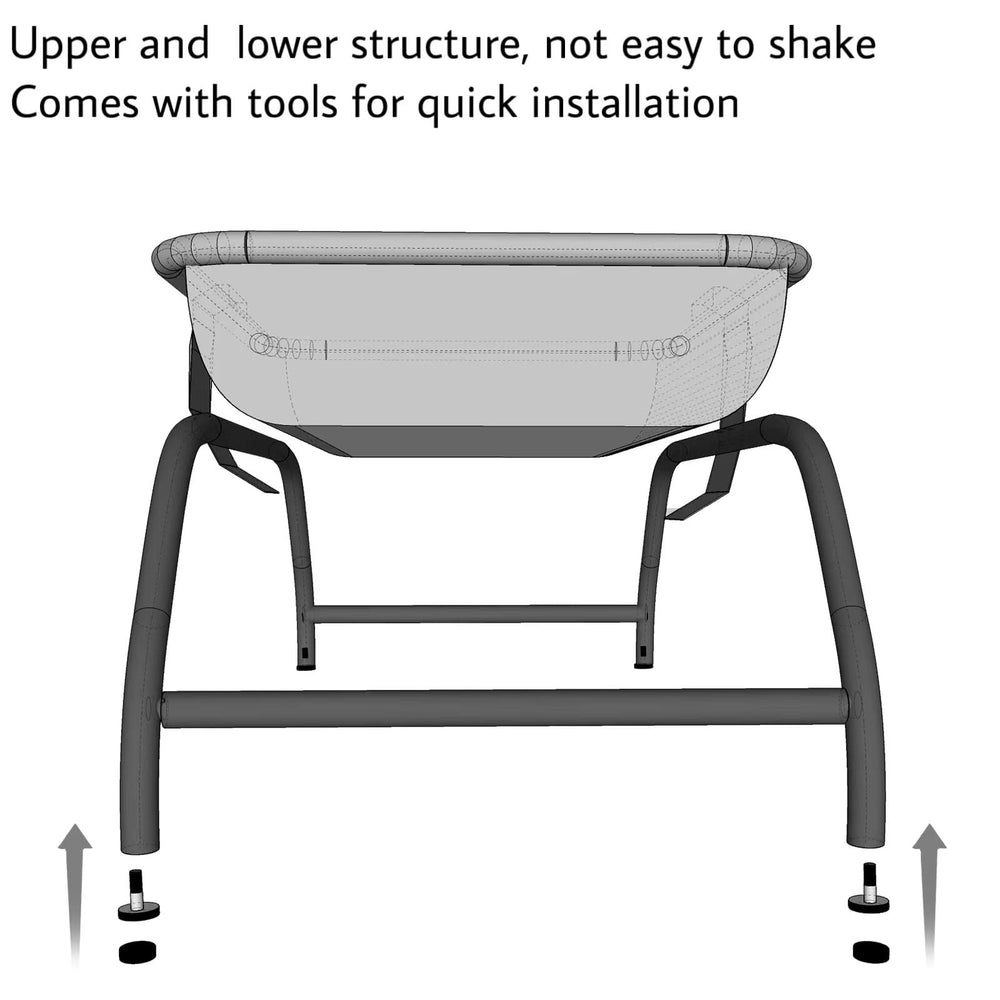 JUNSPOW cat bed square hammock folded storage easy to pack away.