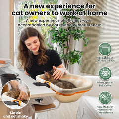 JUNSPOW sunken design helps cats curl securely for deep, relaxed naps.