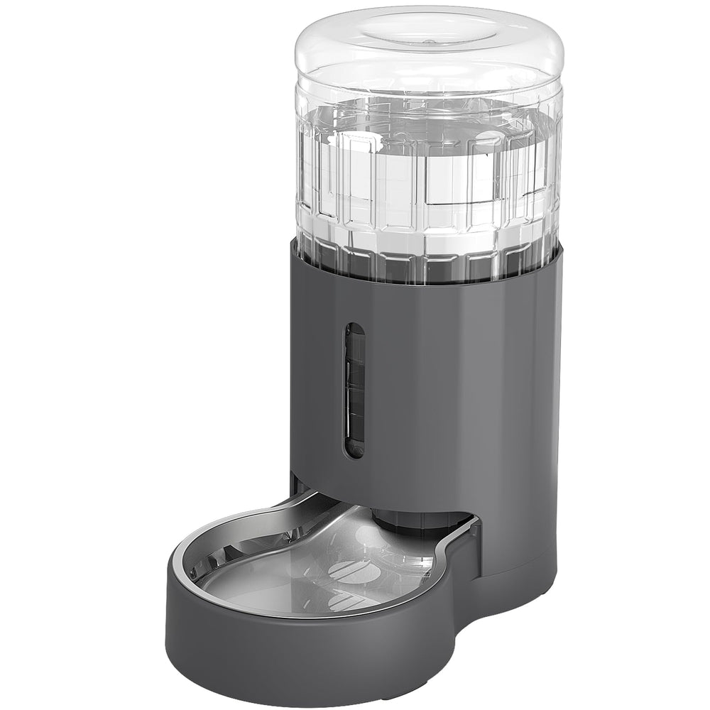 JUNSPOW cat water dispenser with stainless steel bowl and 4L capacity for pets.