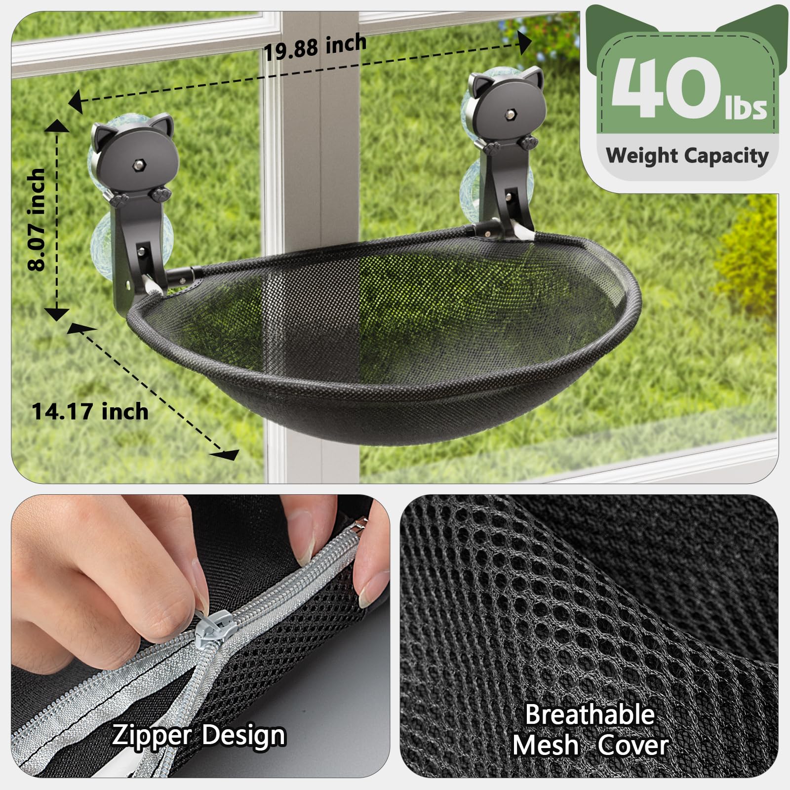 Breathable mesh and soft faux fur provide warmth and airflow for cats.