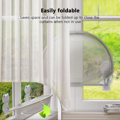 JUNSPOW cat window perch zipper cover enables easy seasonal fabric swap