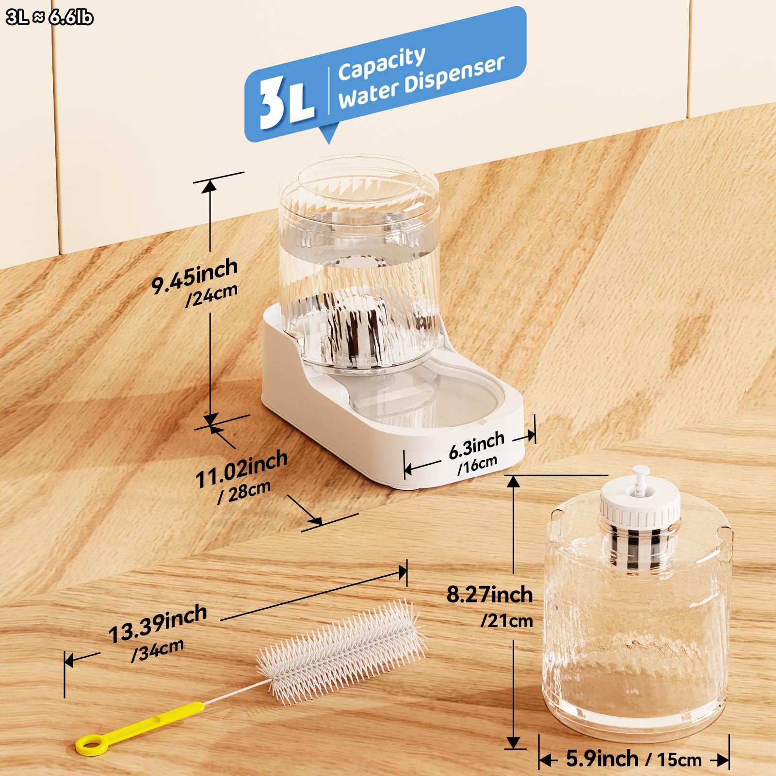 JUNSPOW includes cleaning brush for simple maintenance.