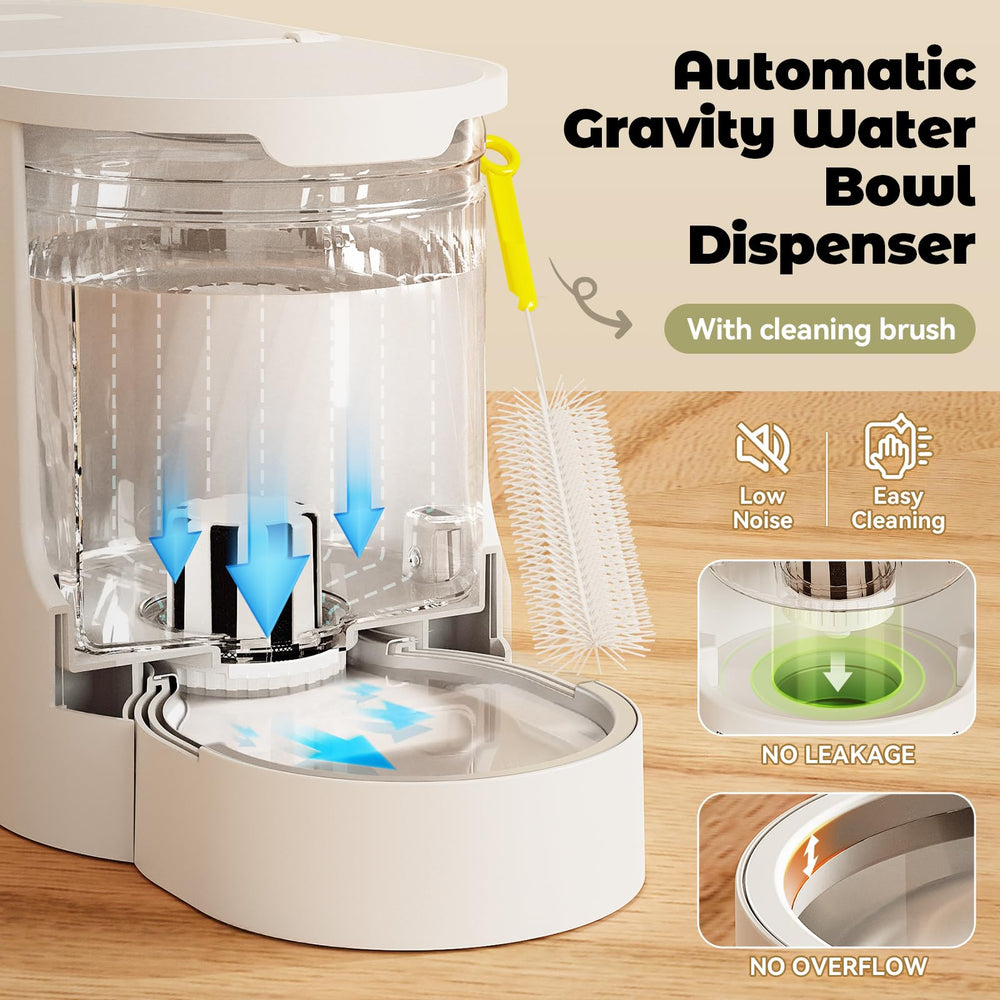 Desiccant compartment in JUNSPOW feeder helps keep food fresh.
