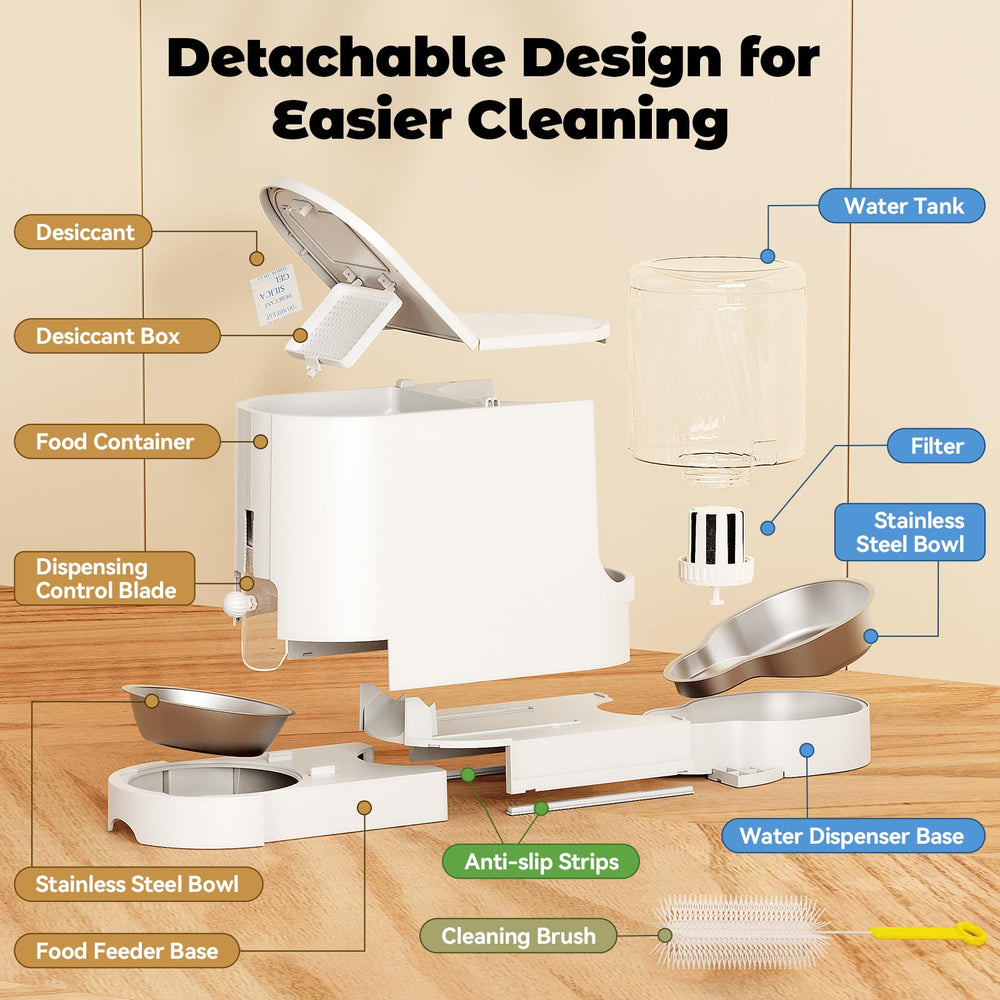 Easy-clean design of JUNSPOW with removable bowls and walls.