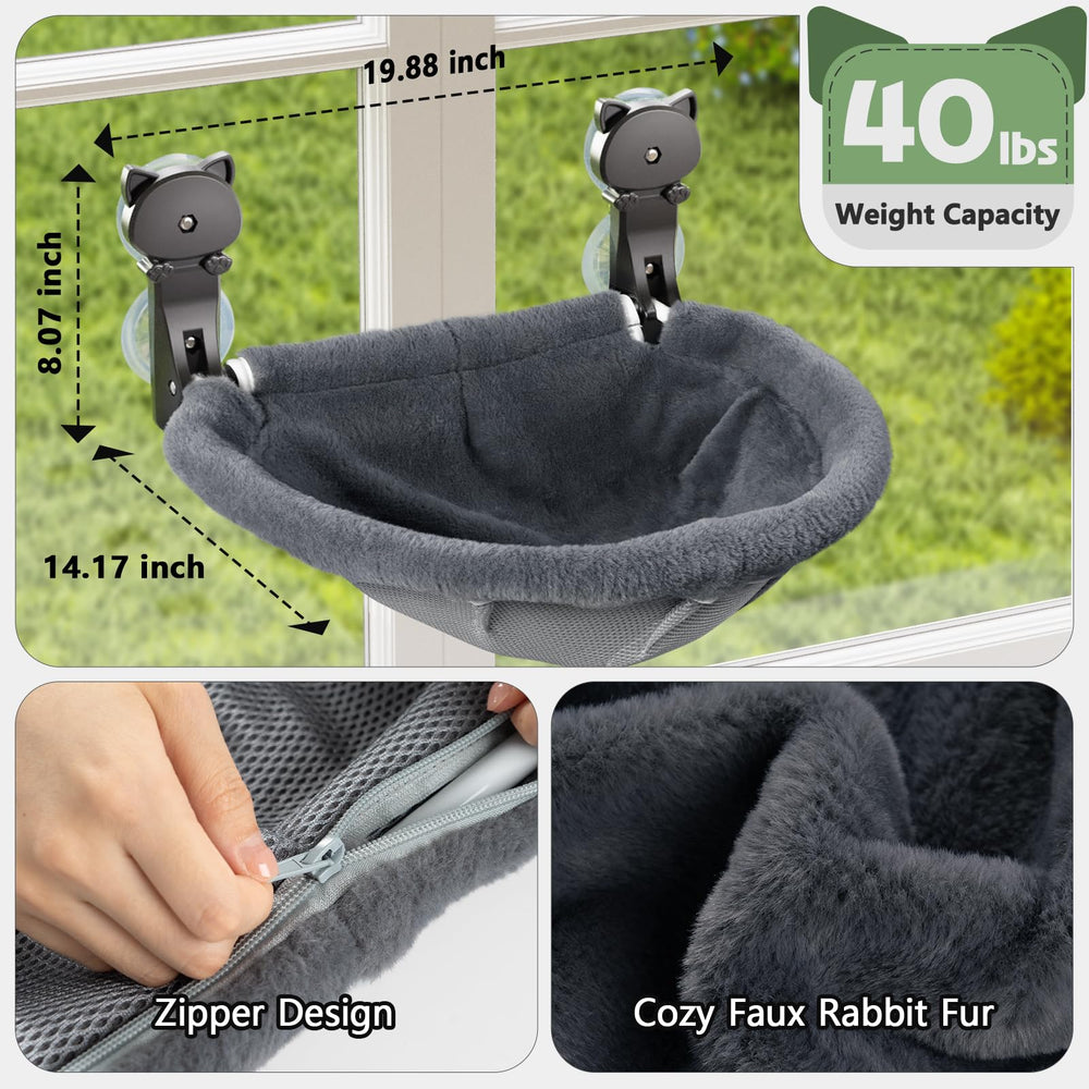 JUNSPOW faux rabbit fur cover provides warm comfort for winter.