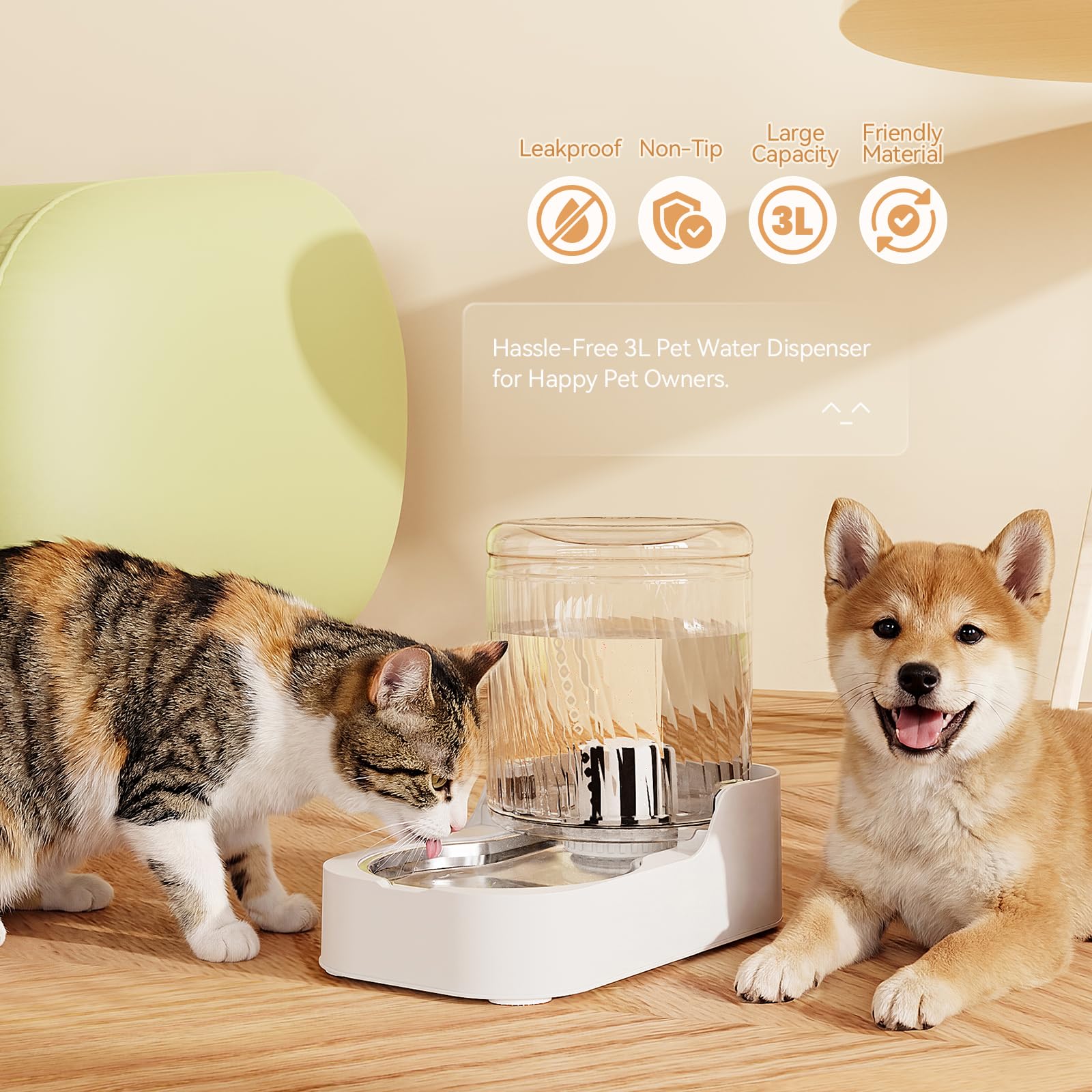 JUNSPOW filtered water system supports clean hydration for pets.