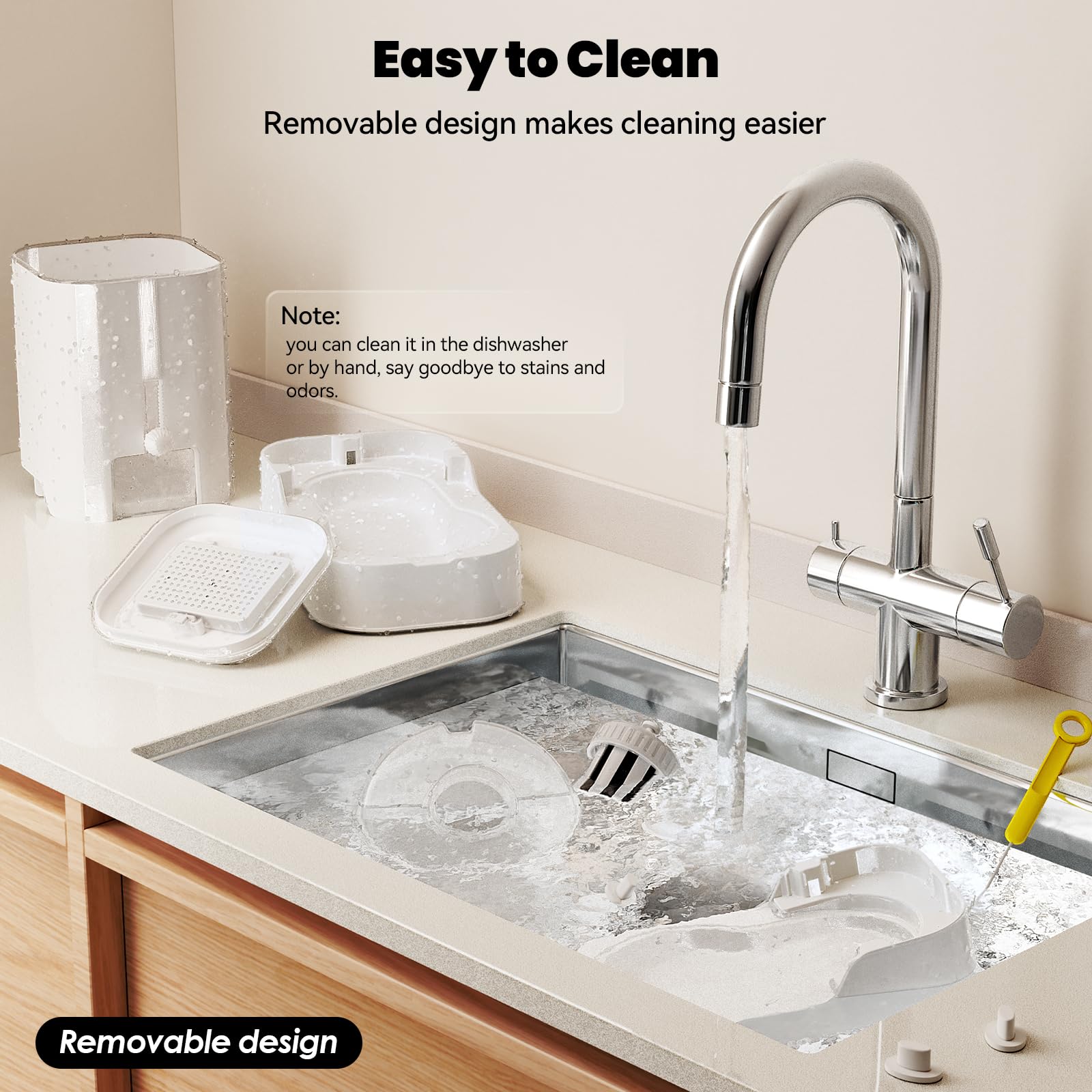 JUNSPOW pet-friendly-materials-pp-pet uses safe materials for daily meals.