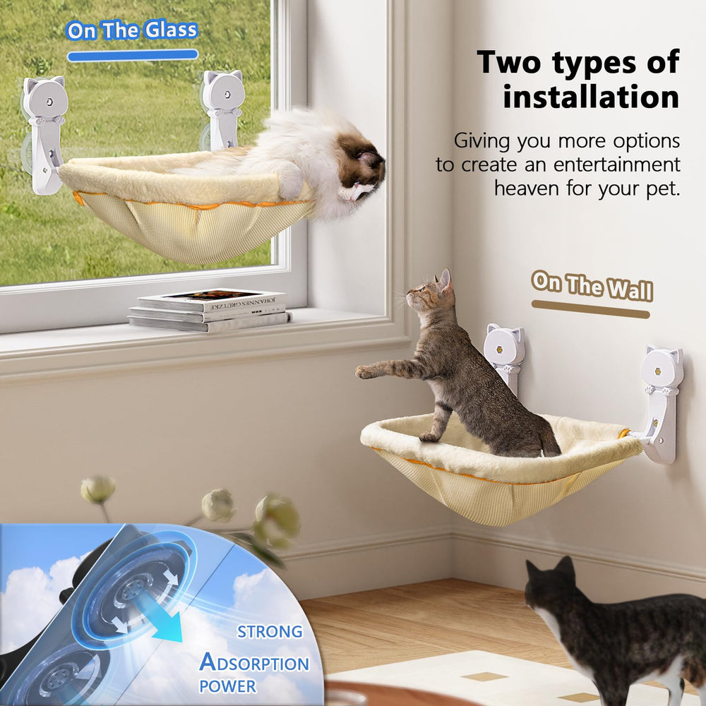 JUNSPOW stable suction cups keep perch securely in place