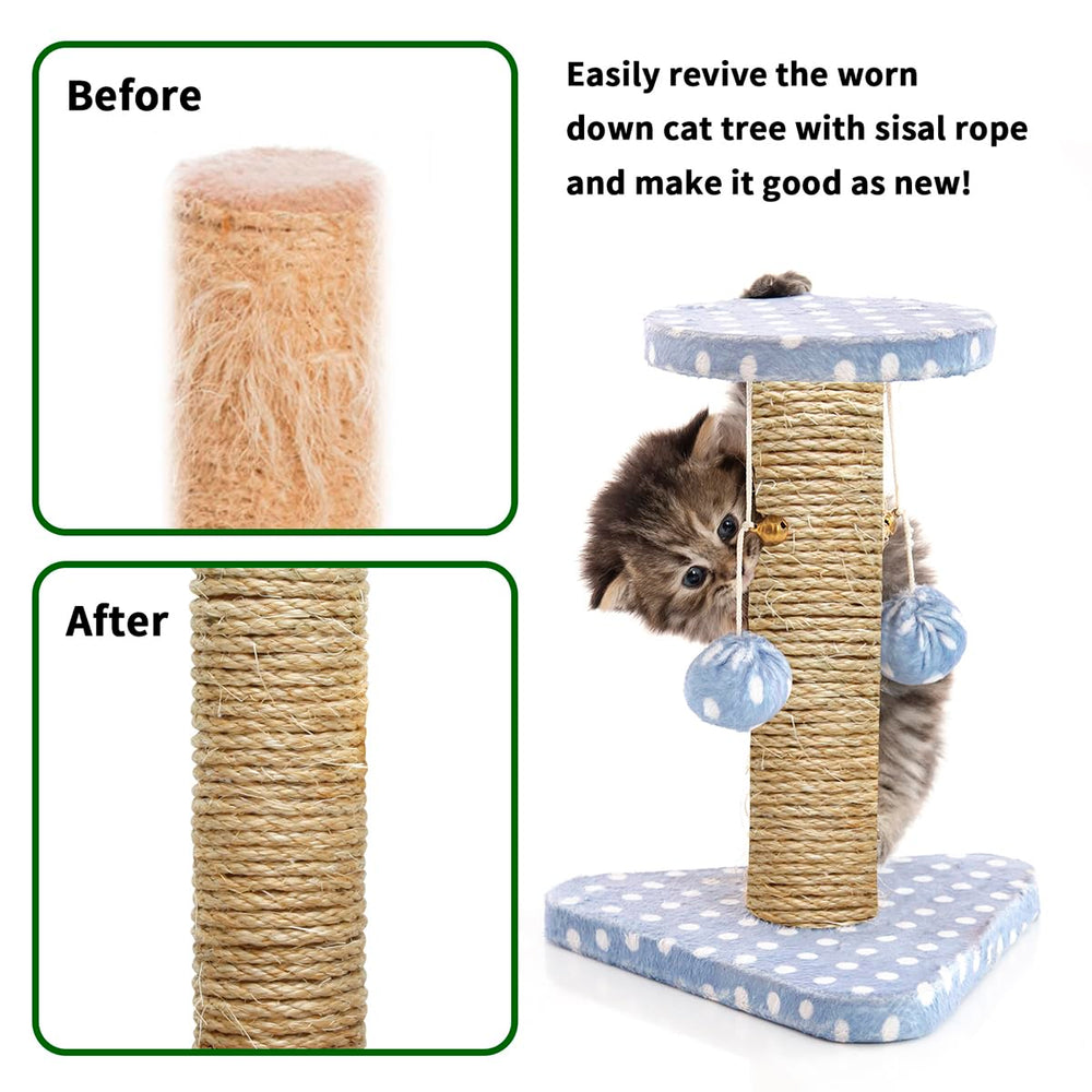 Juomid cat sisal rope repair post to restore scratch posts with natural fiber grip.