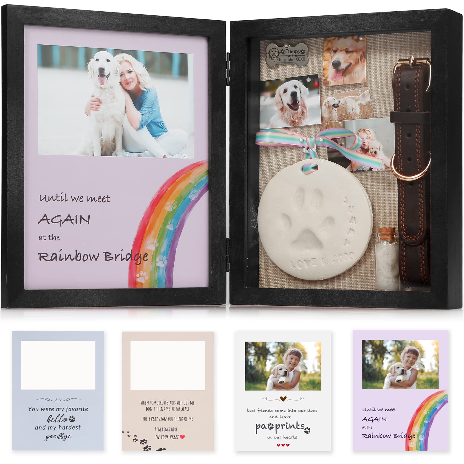 JupDec dog memorial shadow box frame preserves cherished memories.