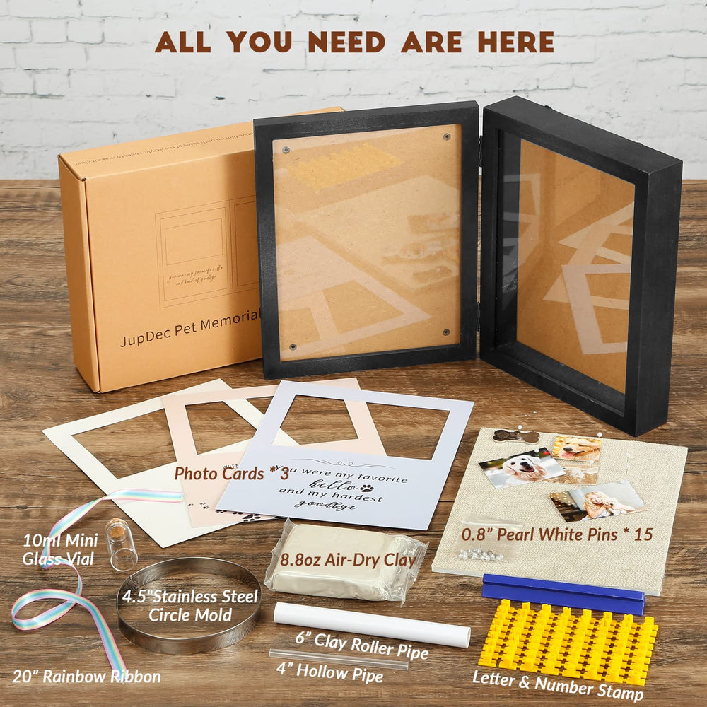 JupDec wood frame 8x10 memorial display blends with decor.